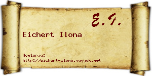 Eichert Ilona névjegykártya